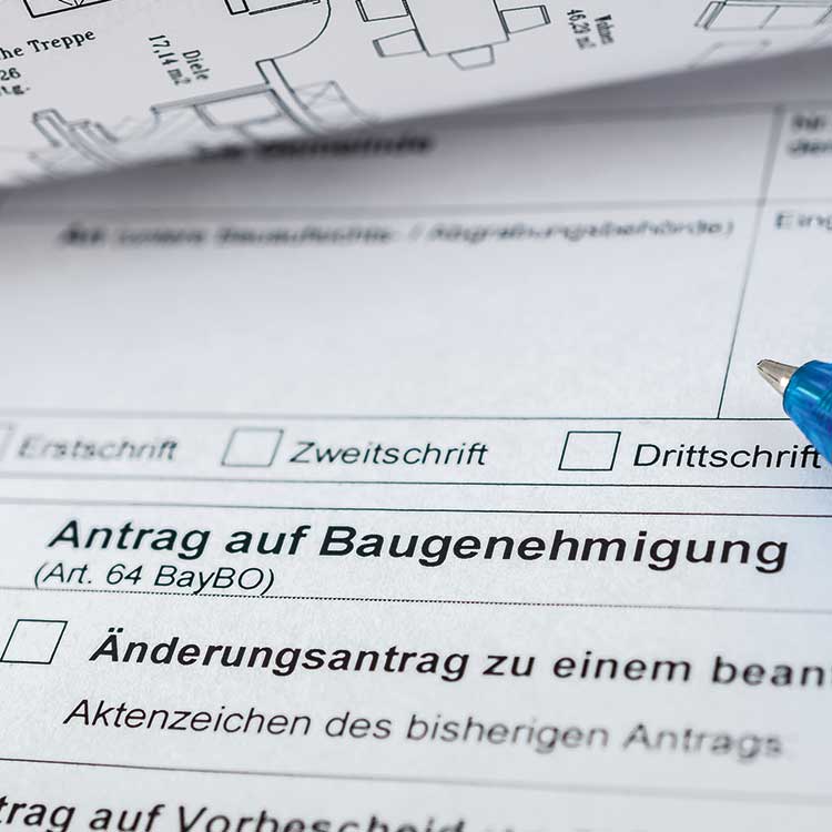 Bauantrag Abwicklung